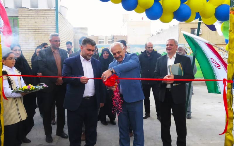 زمین چمن مصنوعی دبستان دکتر حسابی شاهین&zwnj; شهر